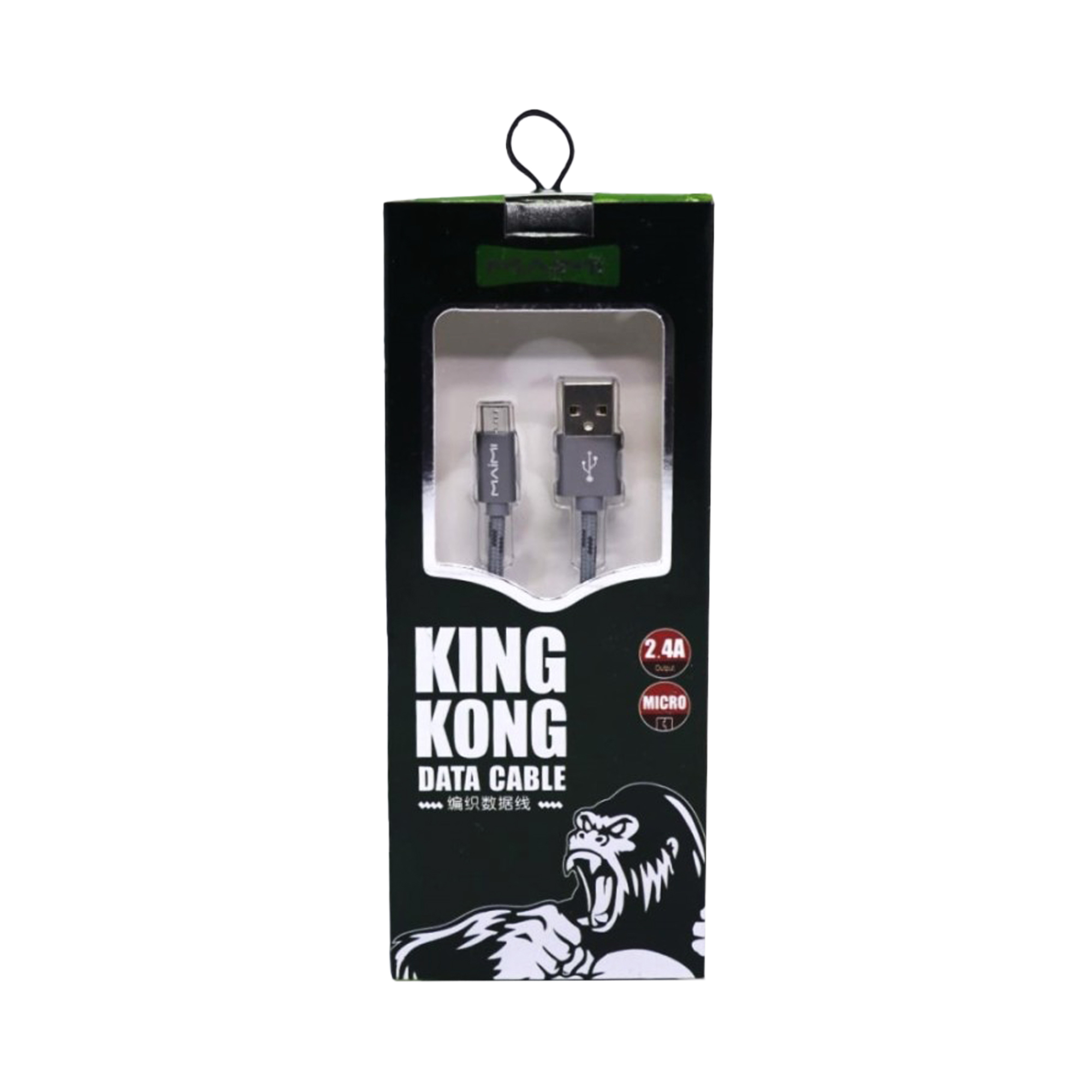 KABEL DATA MAIMI X24-KINGKONG-MICRO-2M-GOLD/GREY- 2.4A CHARGING SPEED ORIGINAL